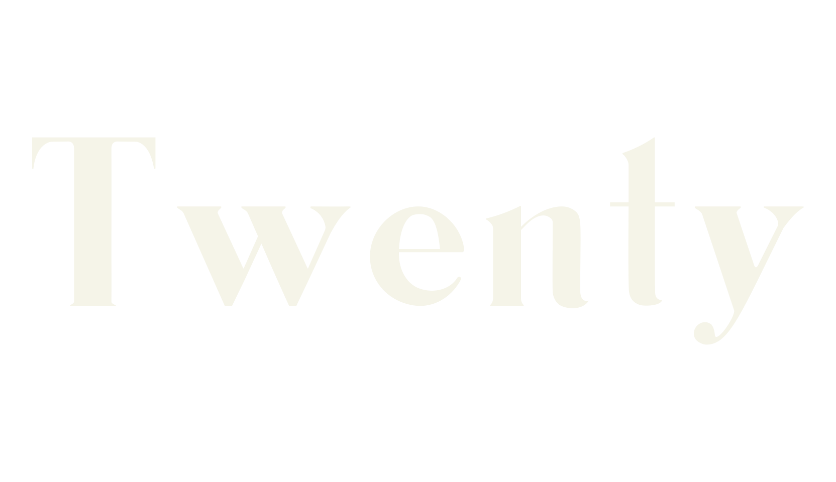 Twenty, serif font preview