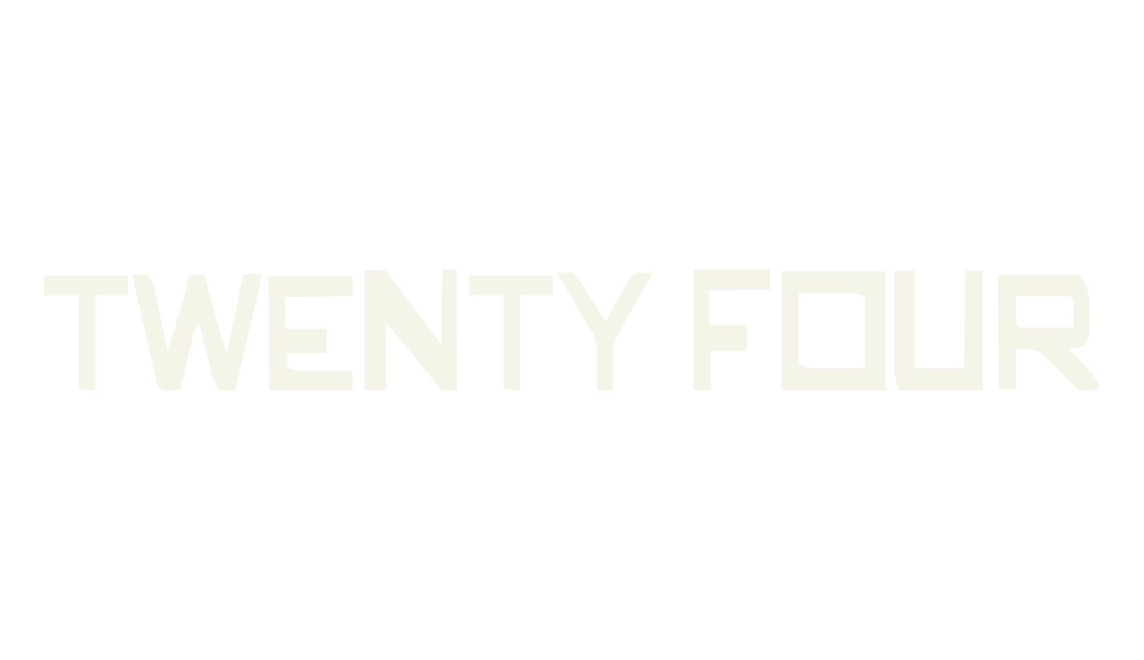 twenty four, 24 font preview