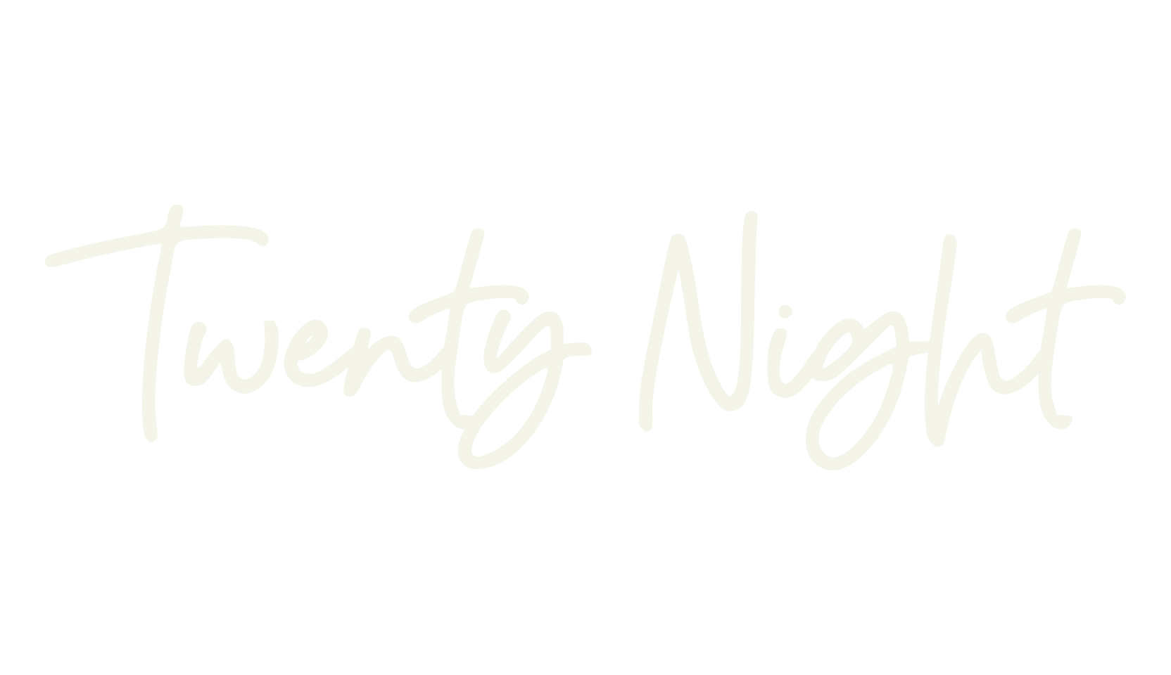 Twenty Night, watermark font preview