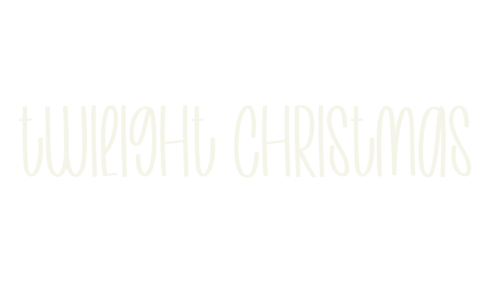 Twilight Christmas, handwriting font preview