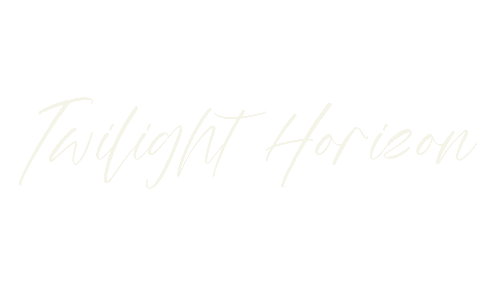 Twilight Horizon, lettering font preview