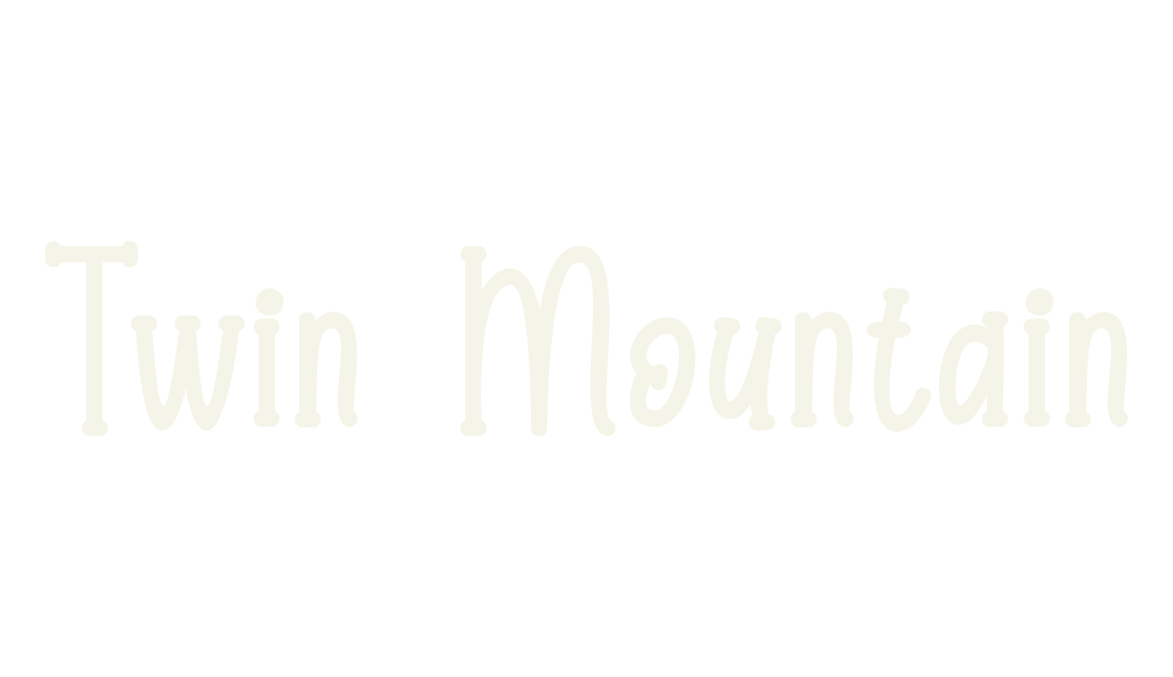 Twin Mountain, handwriting font preview