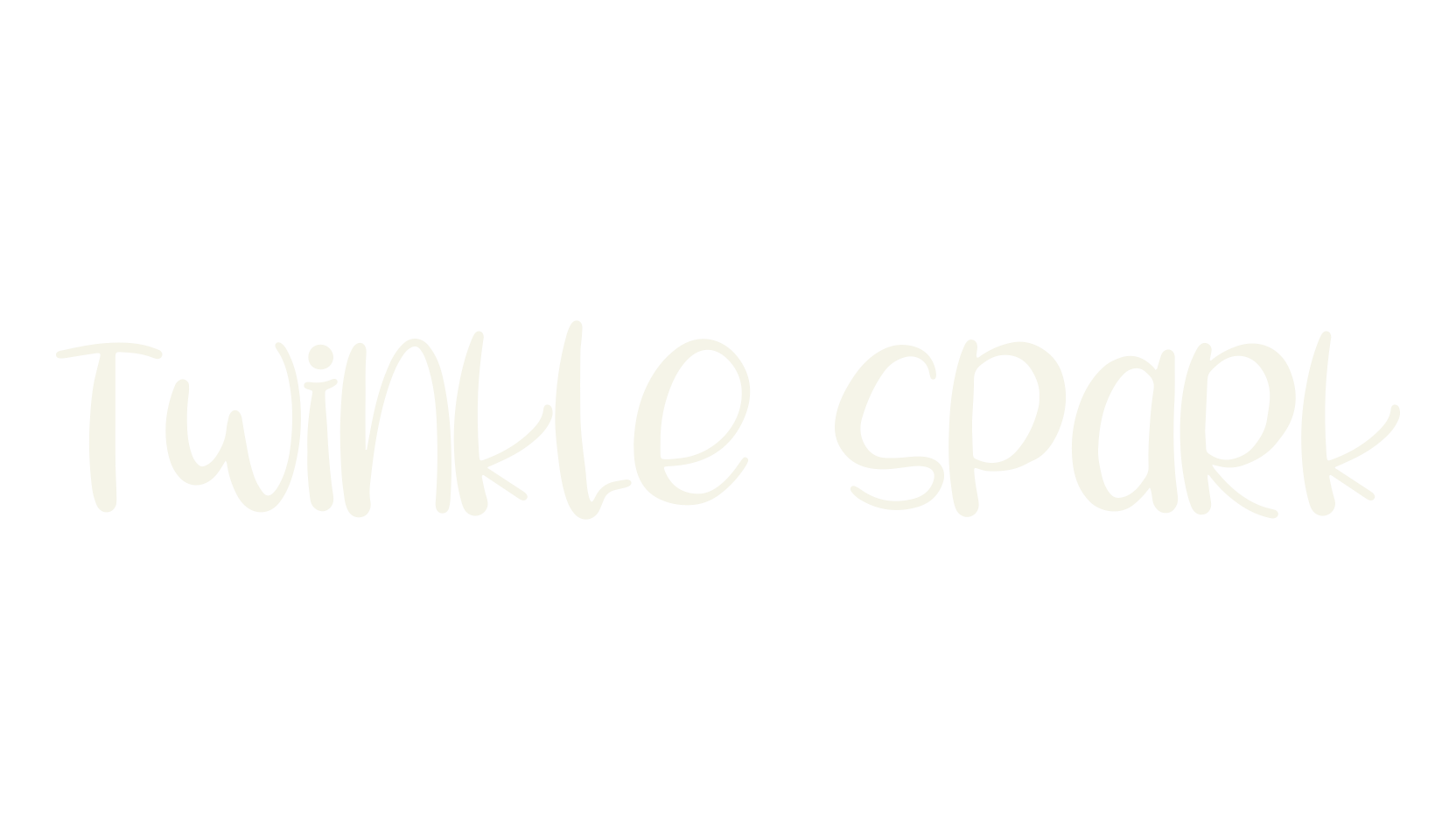 Twinkle Spark, handwriting font preview