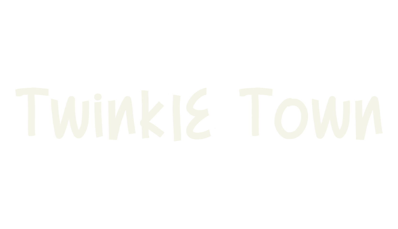 Twinkle Town, handwritten font preview