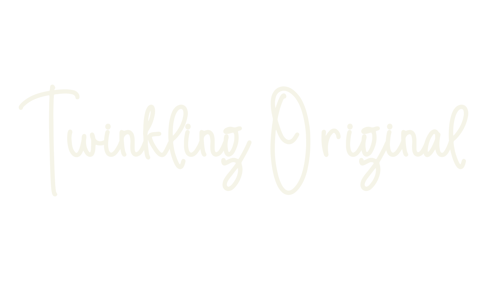 Twinkling Original, lettering font preview