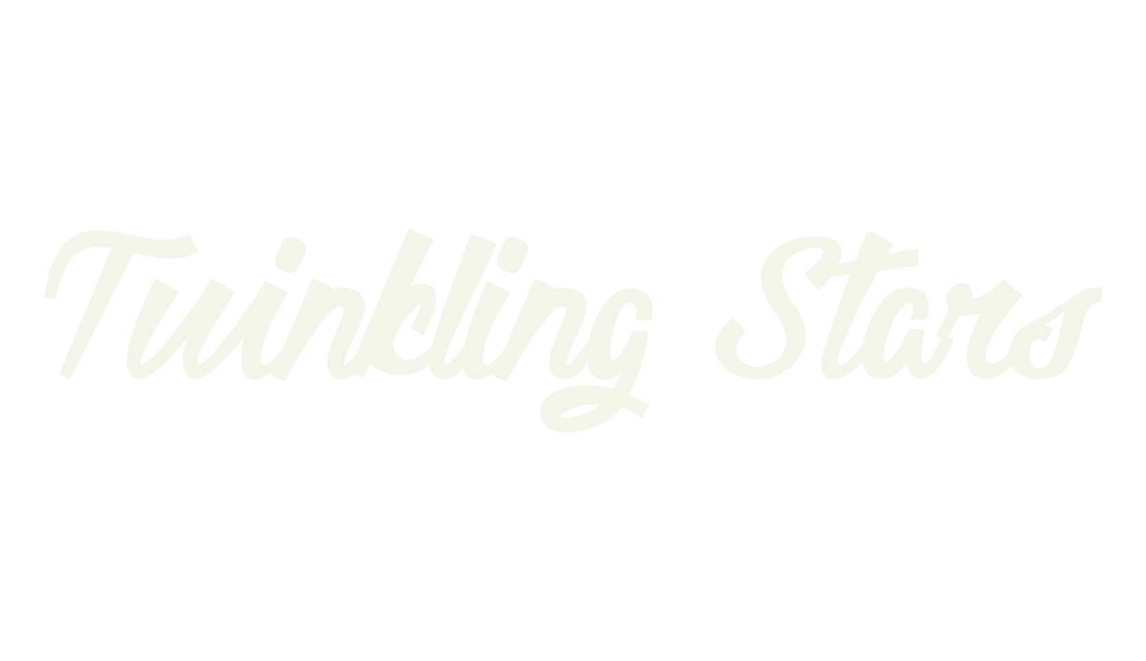 Twinkling Stars, script font preview