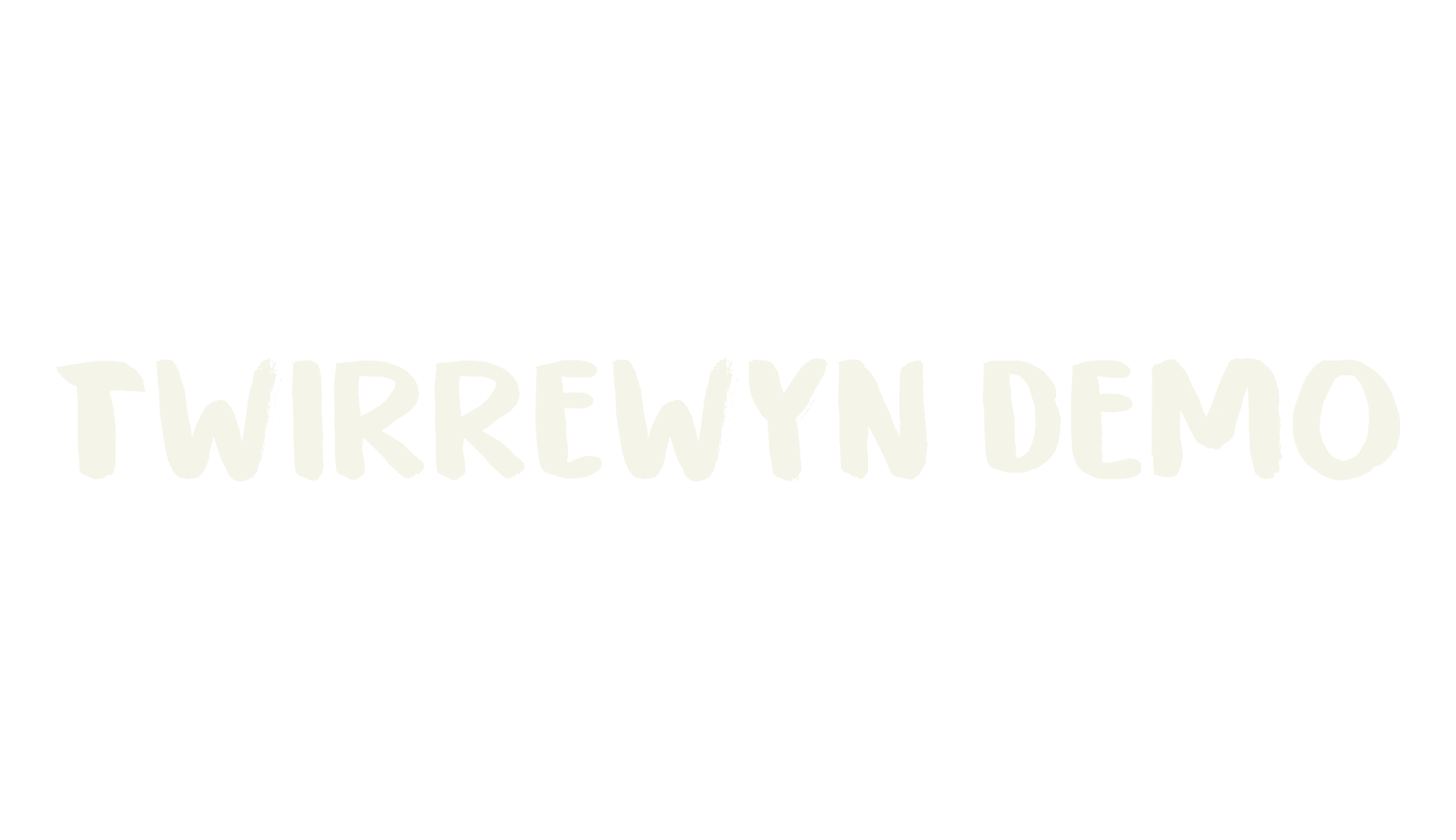 Twirrewyn DEMO, handwritten font preview