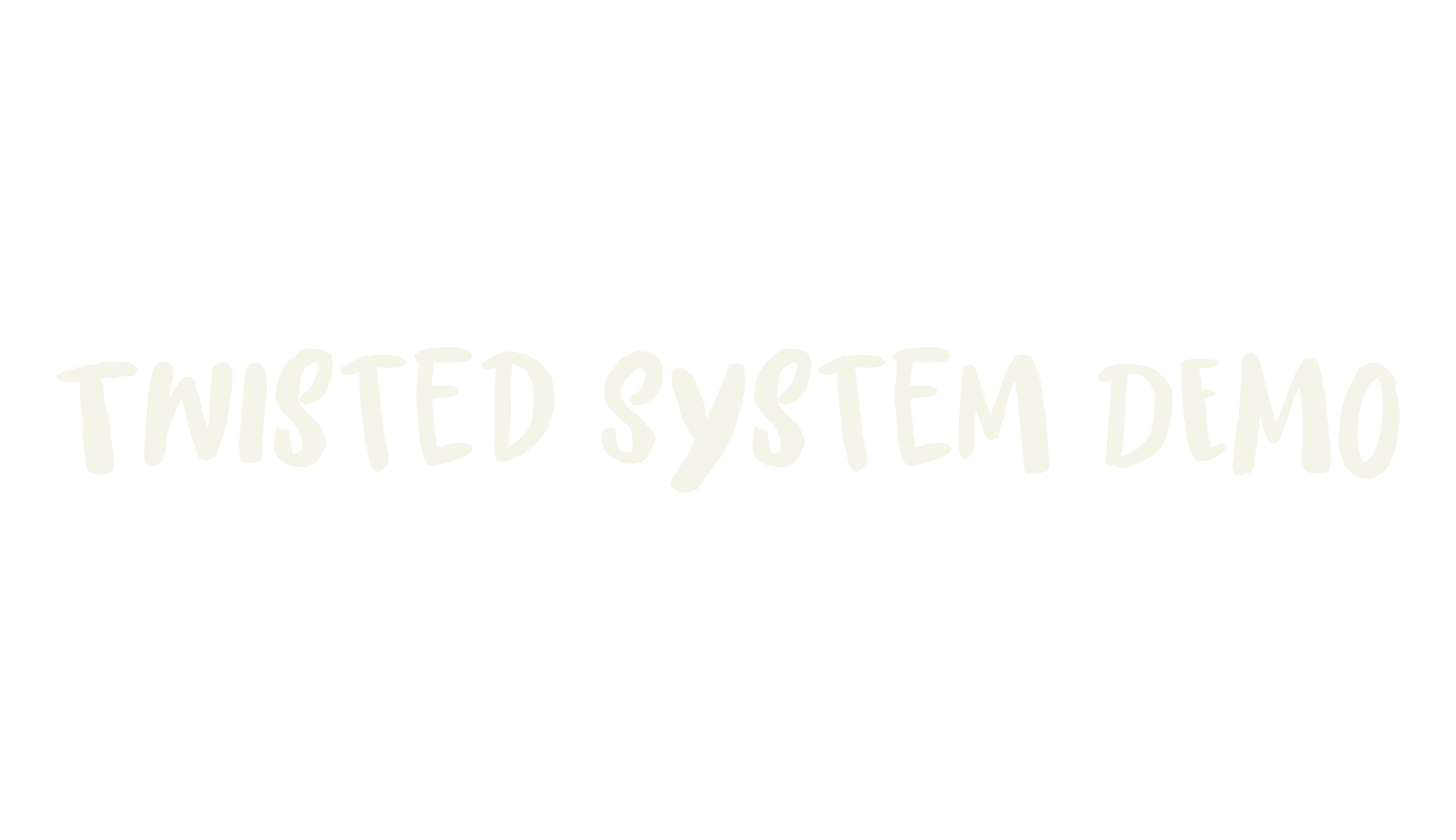 Twisted System DEMO, fashion script font preview