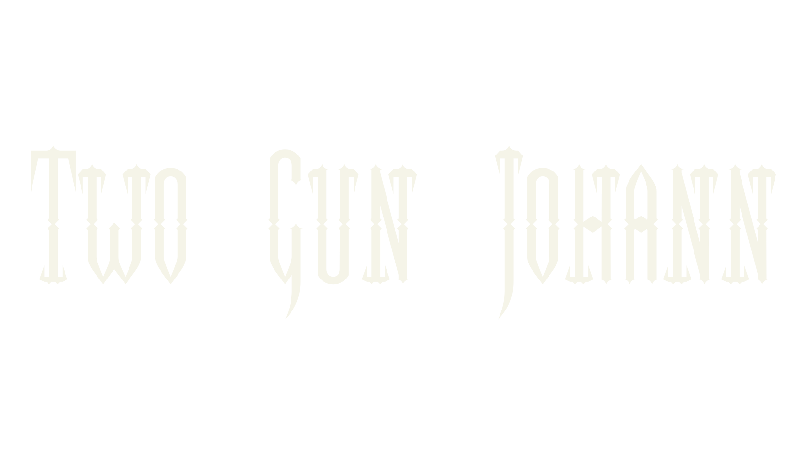 Two Gun Johann, wild west font preview