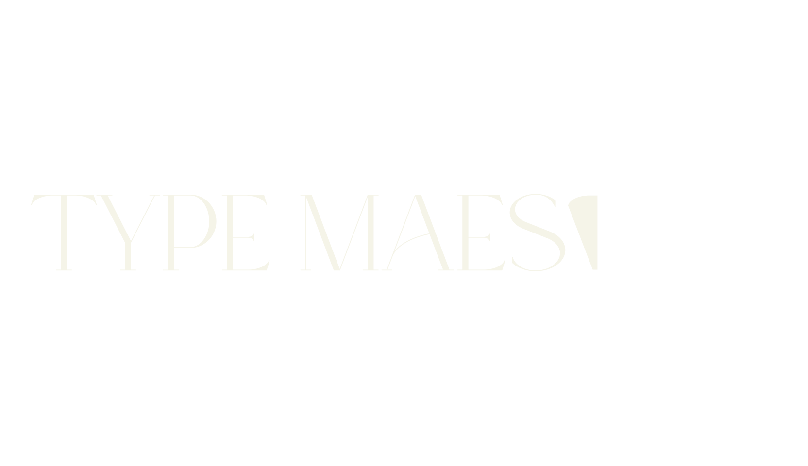 Type Maestro, lettering font preview