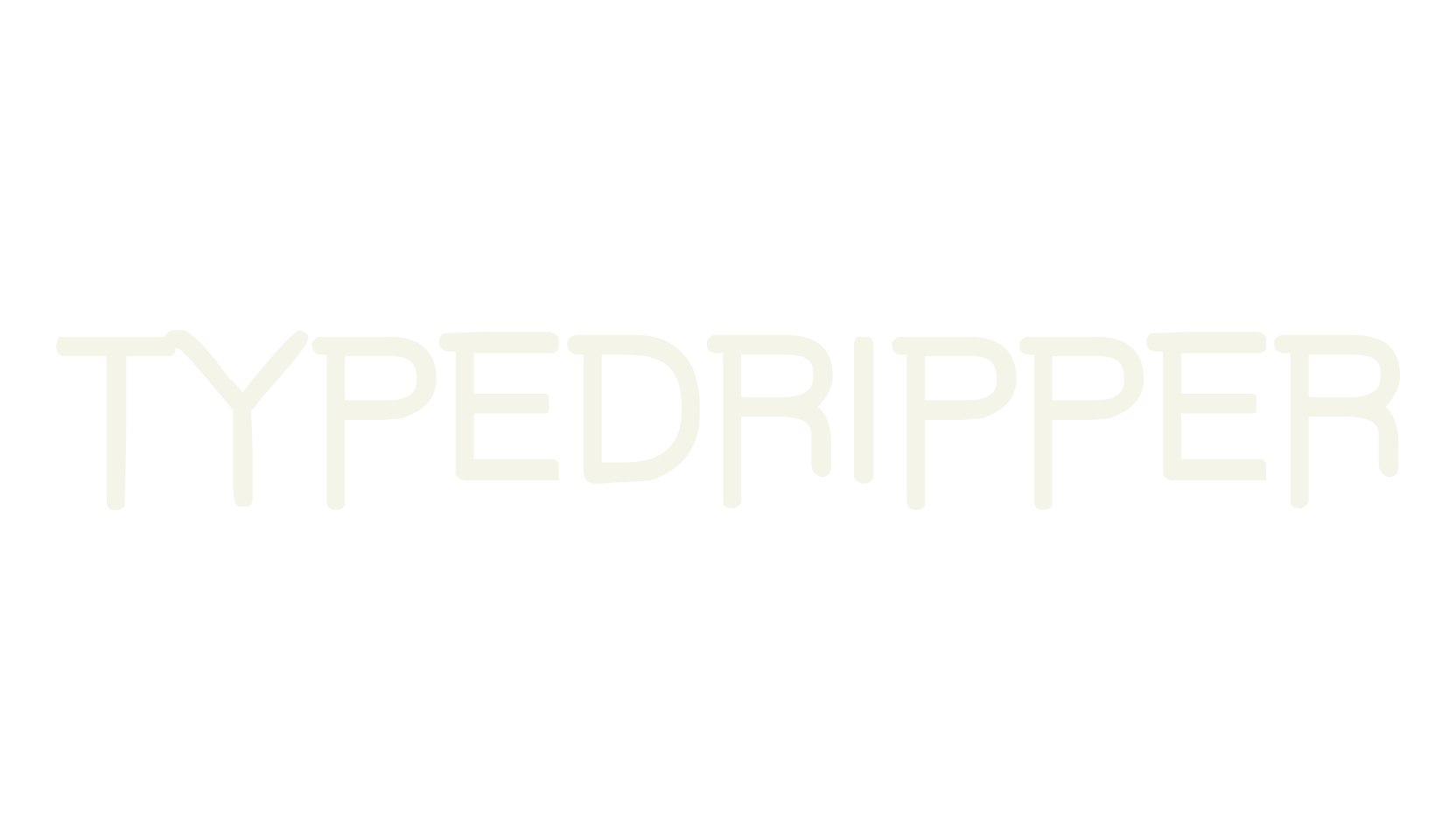 TYPEDRIPPER, modern font preview