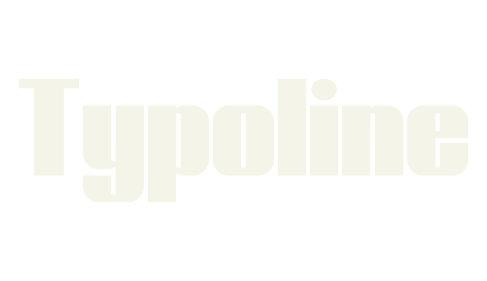 Typoline, 3d font preview