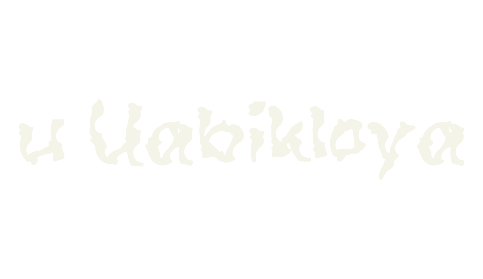 u Uabikloya, fashion sign font preview