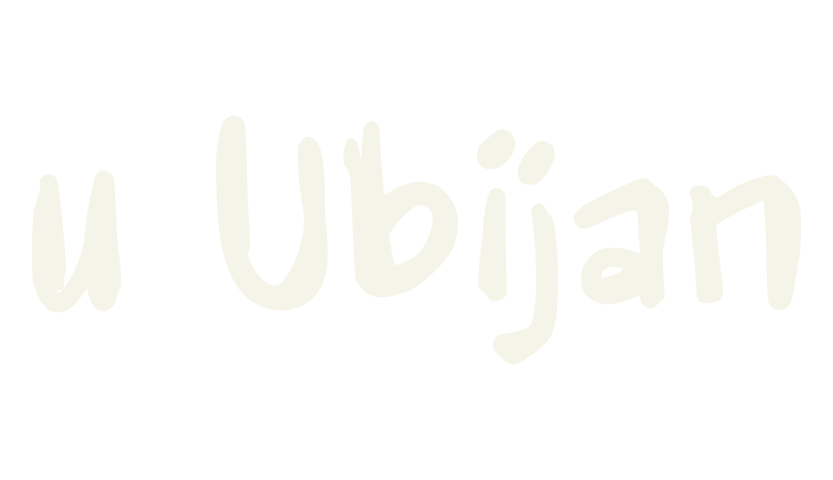 u Ubijan, handwritten font preview