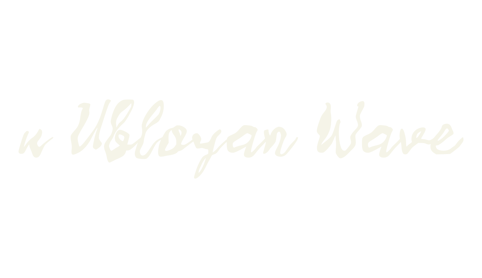 u Ubloyan Wave, fashion script font preview