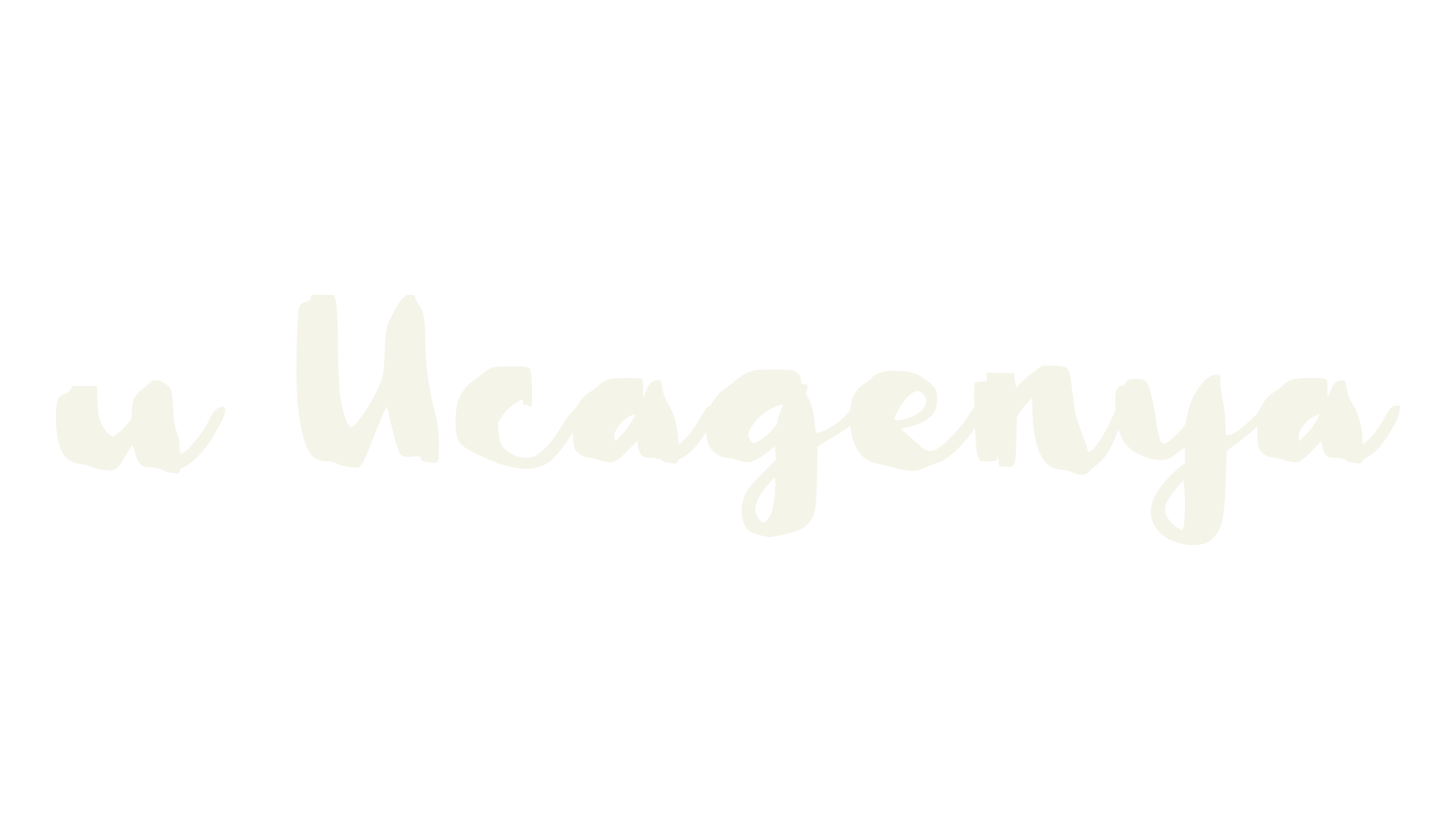 u Ucagenya, handwritten font preview