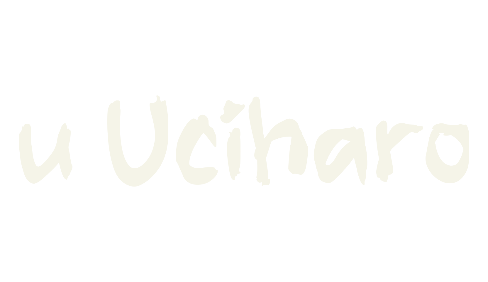 u Uciharo, fashion script font preview