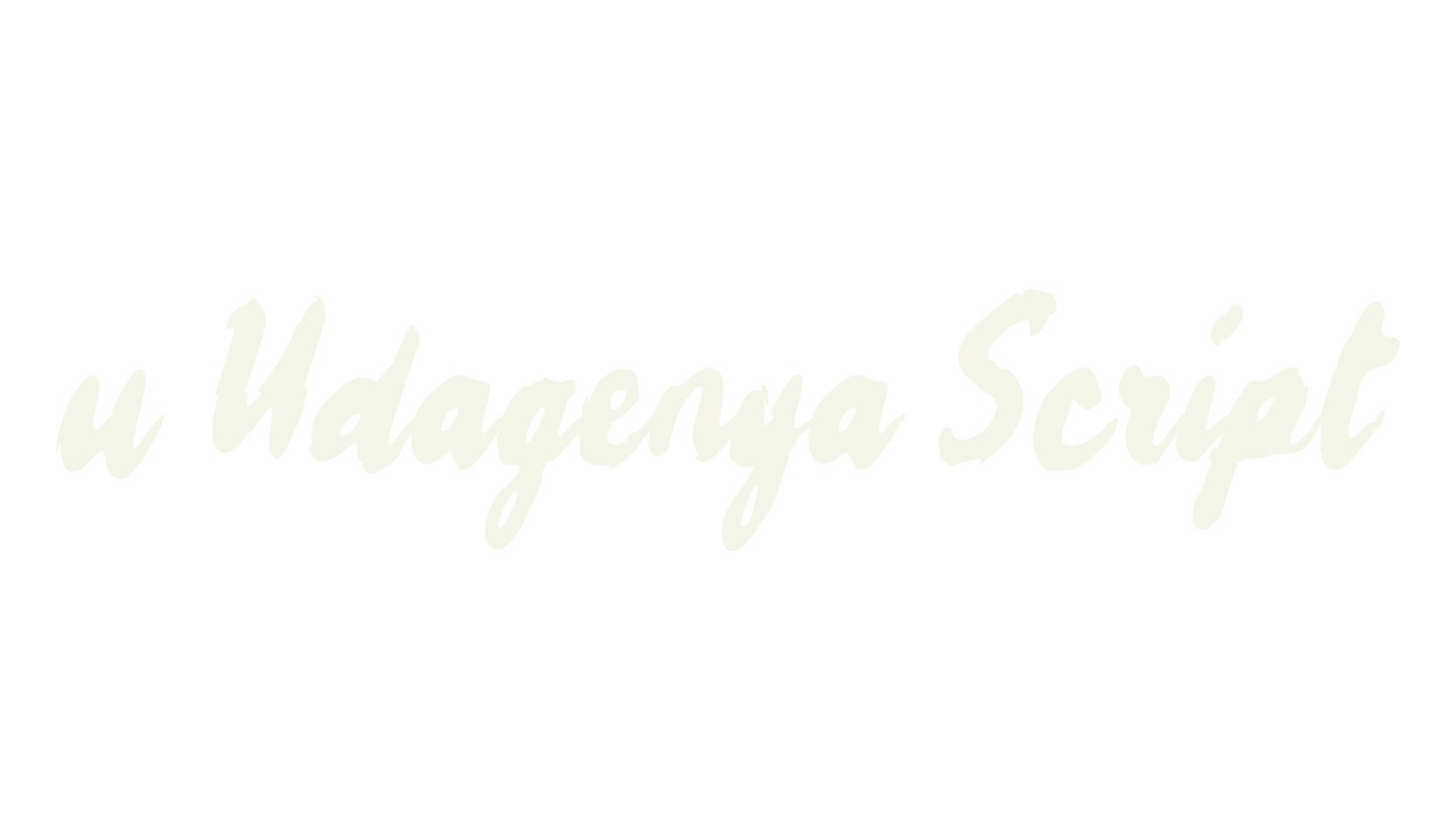 u Udagenya Script, fashion script font preview