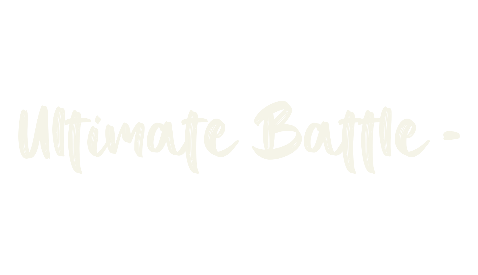 Ultimate Battle -, vintage font preview