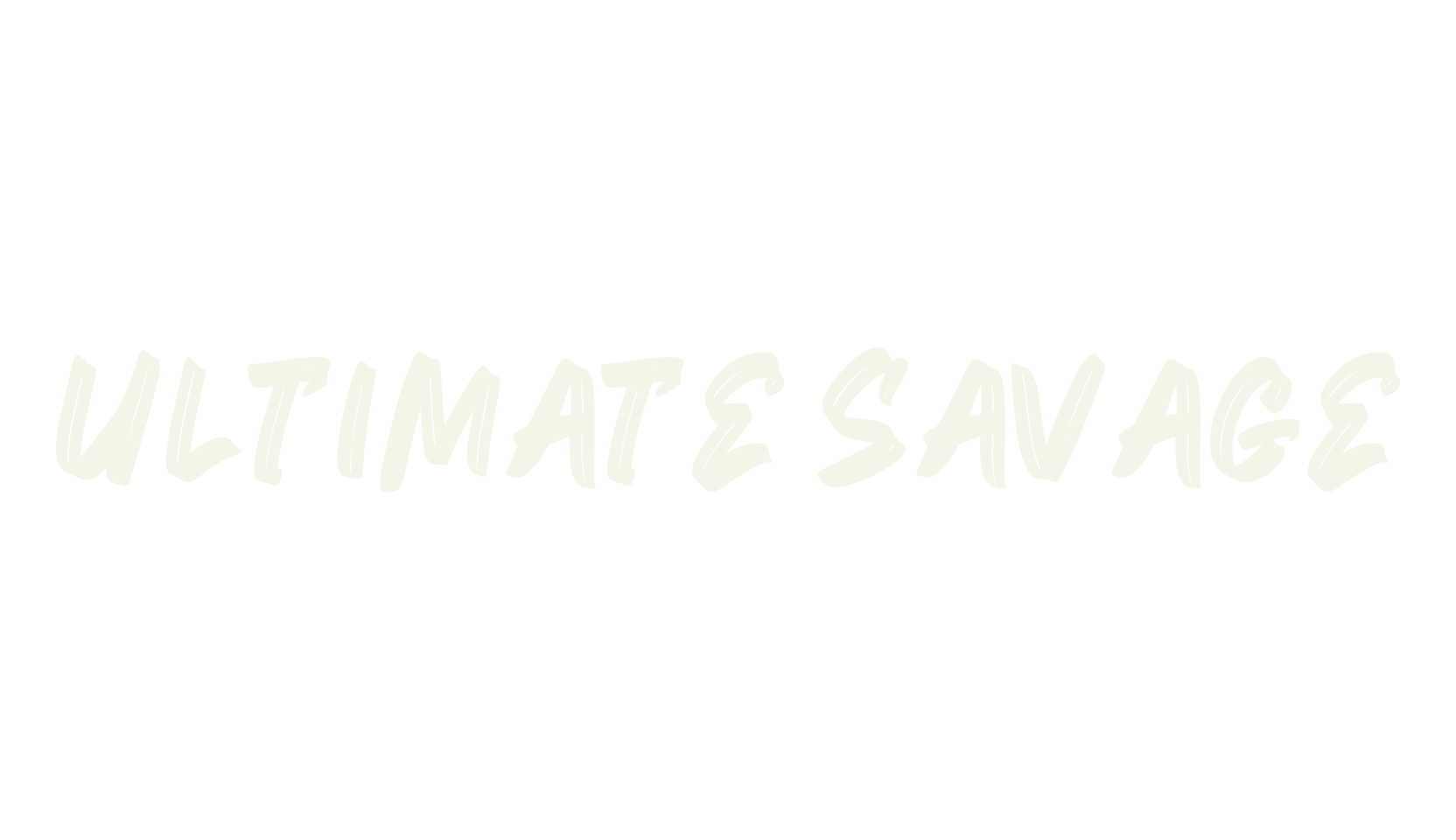 Ultimate Savage, logo font preview