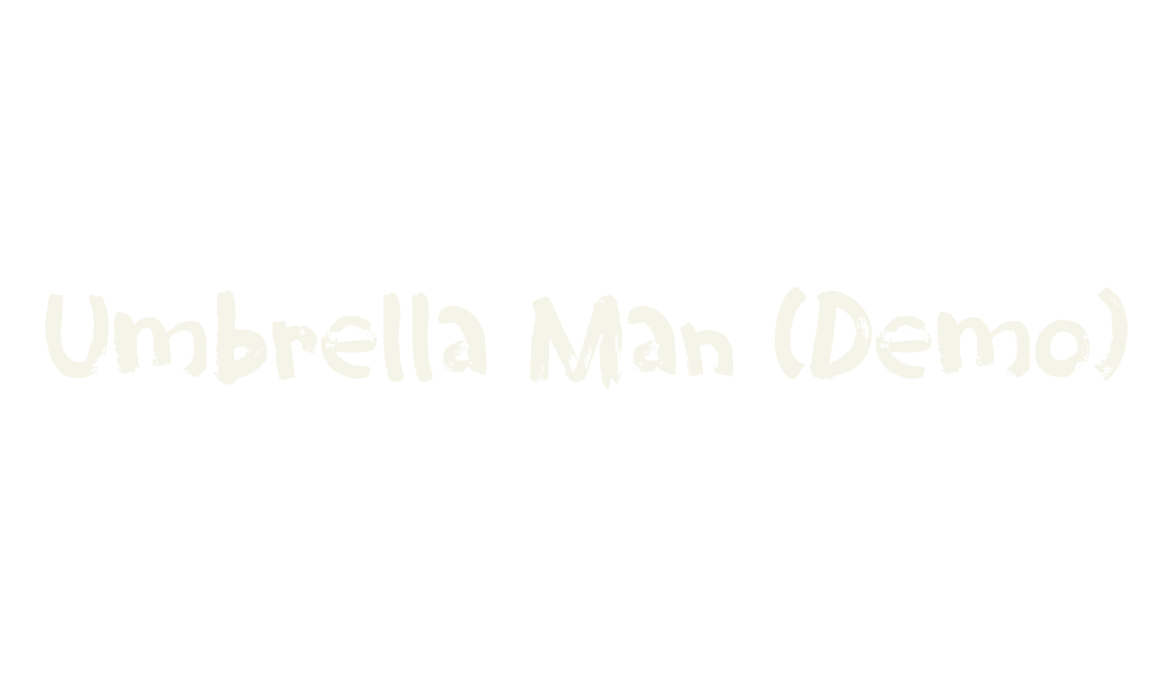 Umbrella Man (Demo), fantasy font preview