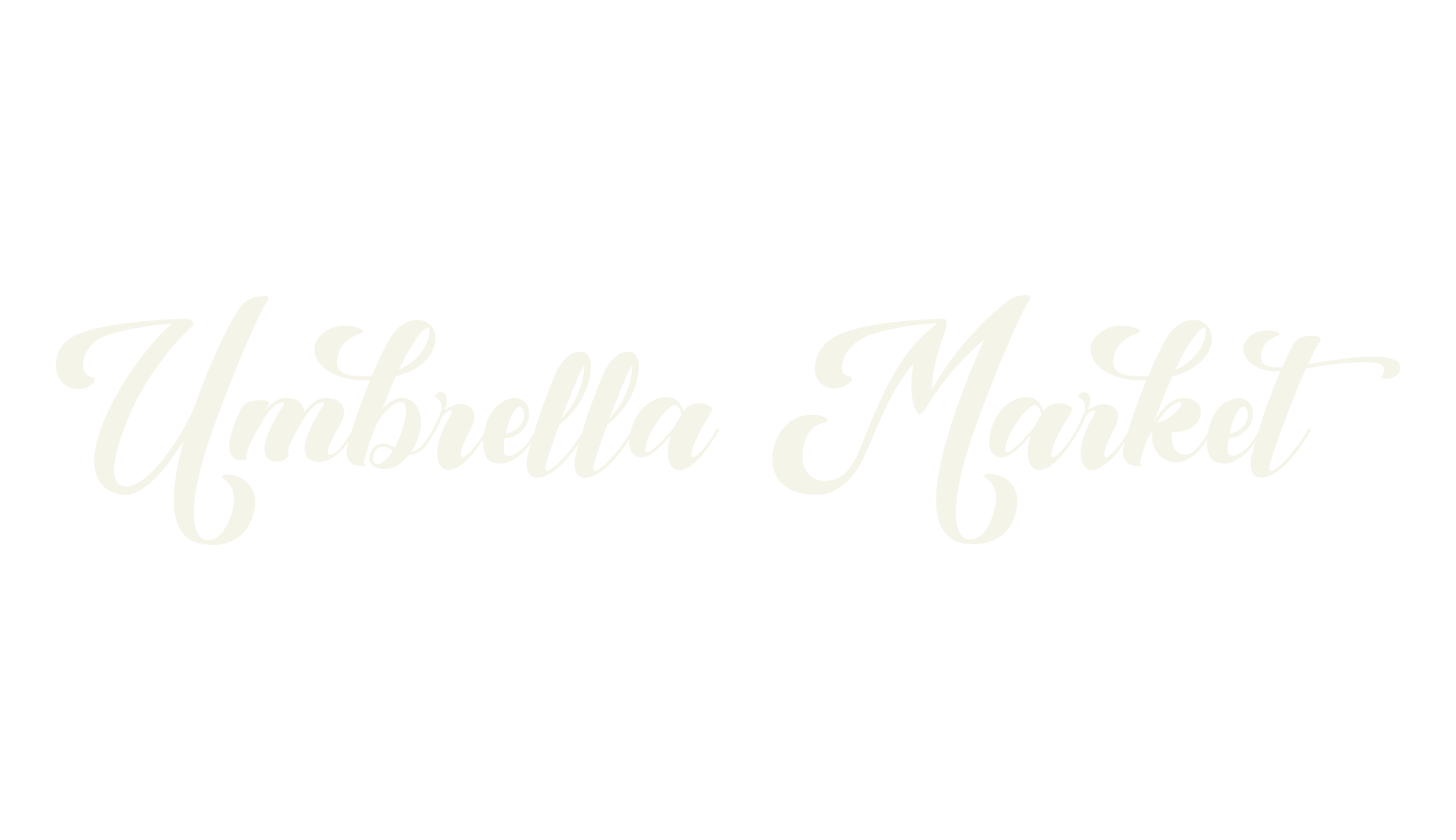 Umbrella Market, tattoo font preview