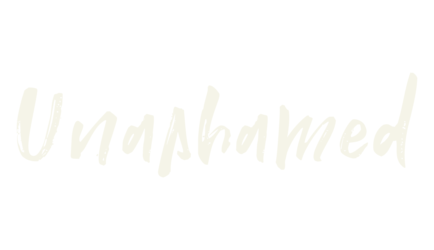 Unashamed, handwritten font preview