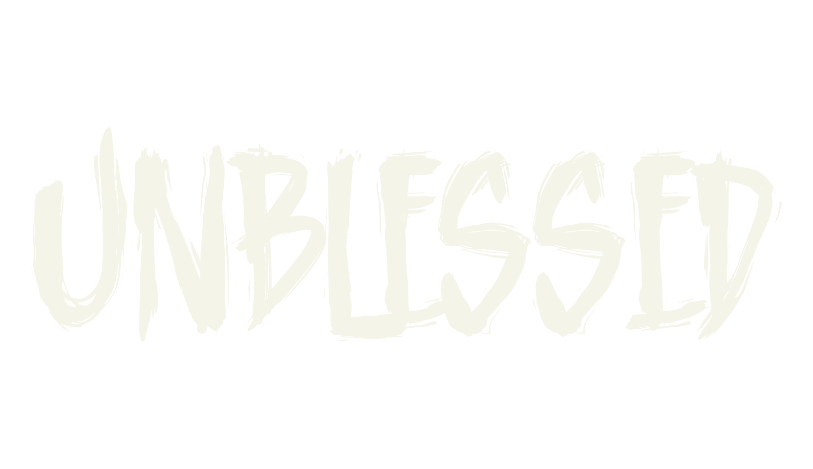 Unblessed, scary font preview