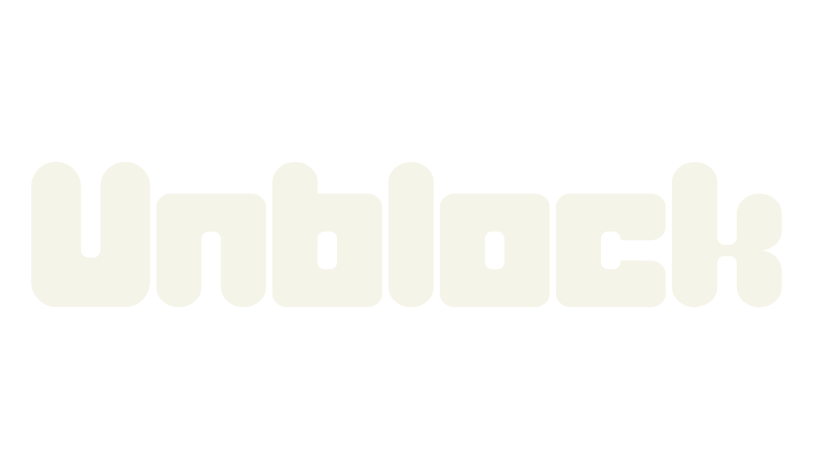 Unblock, cute font preview