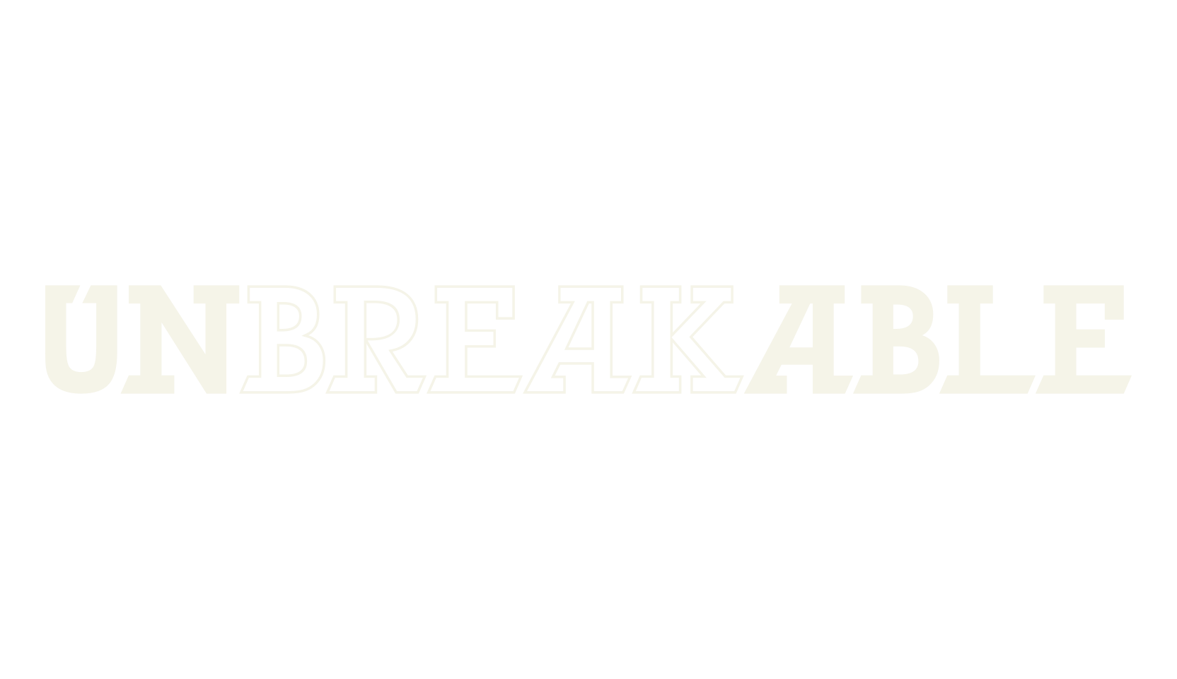 UNbreakABLE, sans font preview