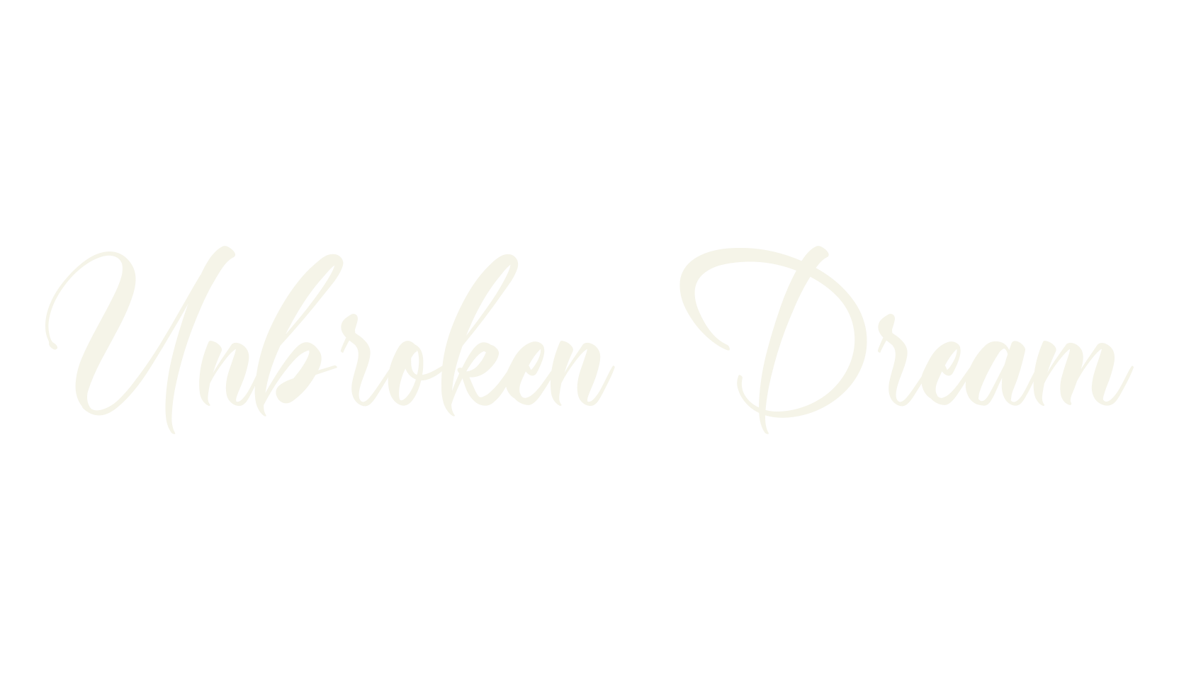 Unbroken Dream, stylish font preview