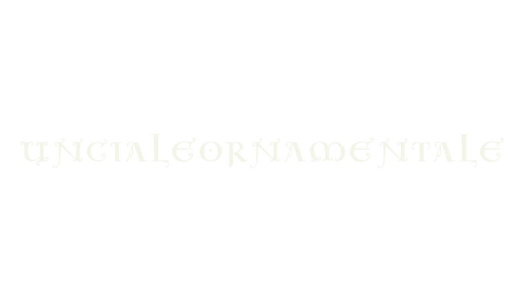 UncialeOrnamentale, display market font preview
