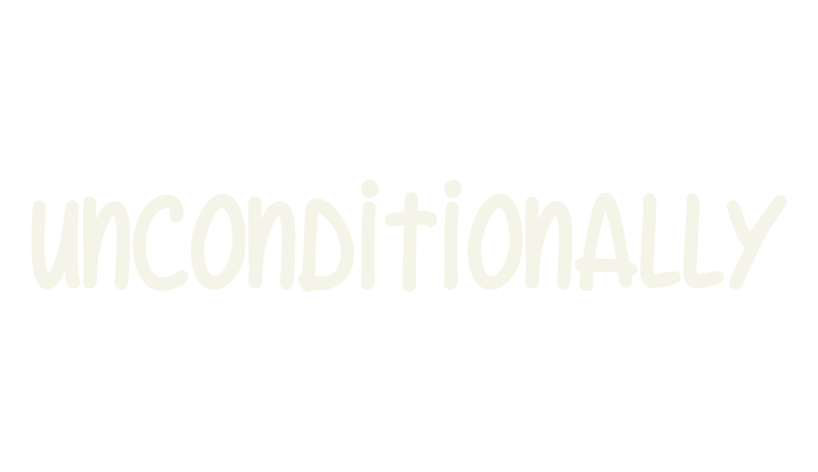 Unconditionally, handwritten font preview