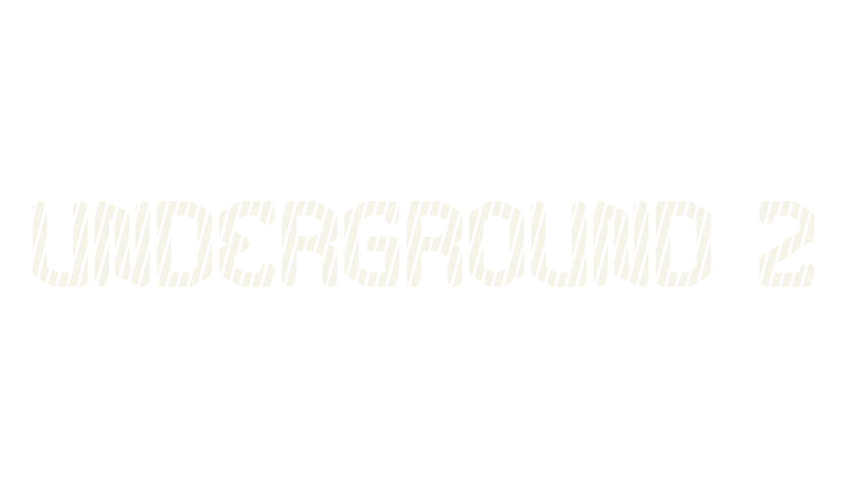 UNDERGROUND 2, display market font preview