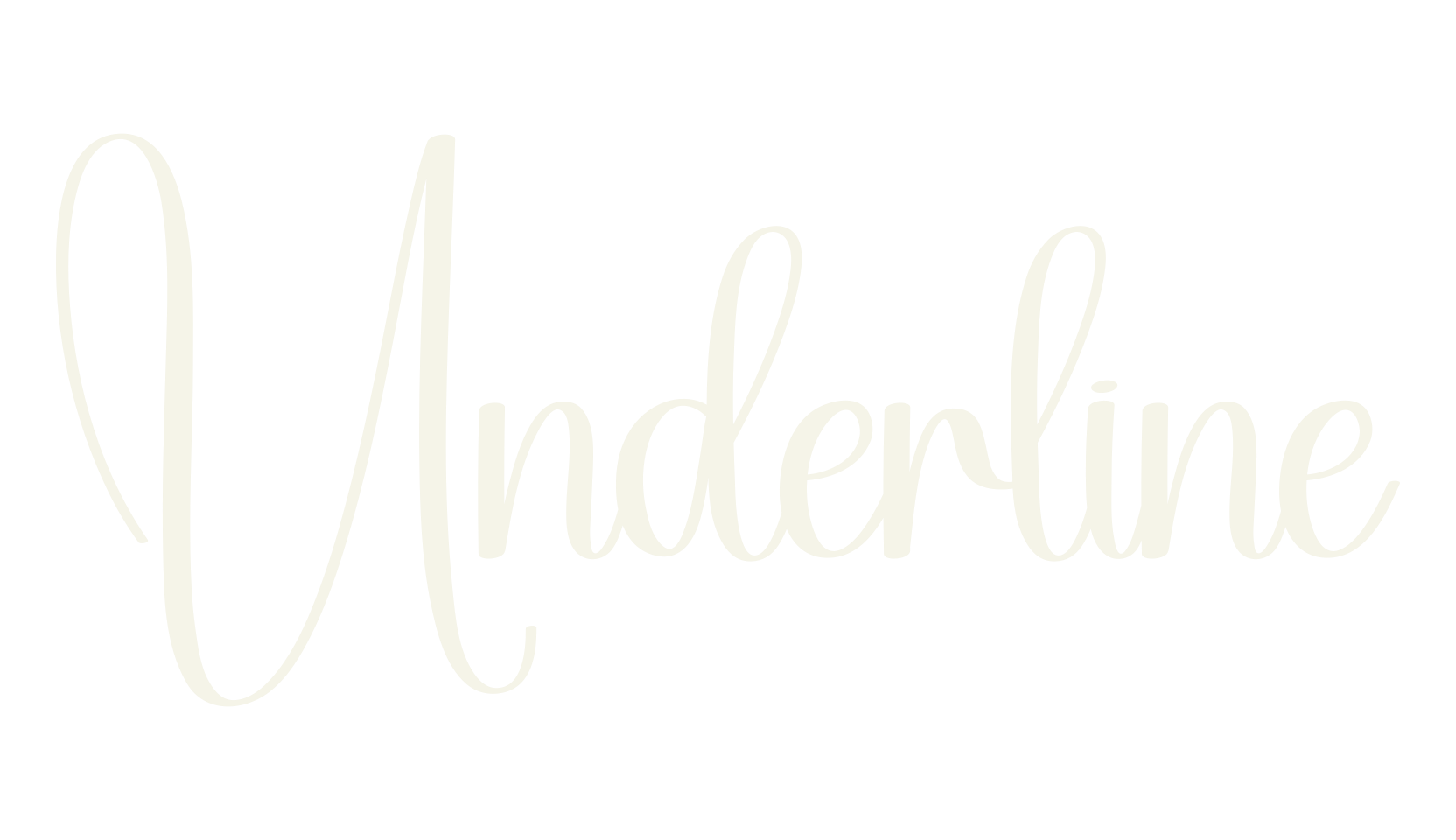 Underline, calligraphy font preview