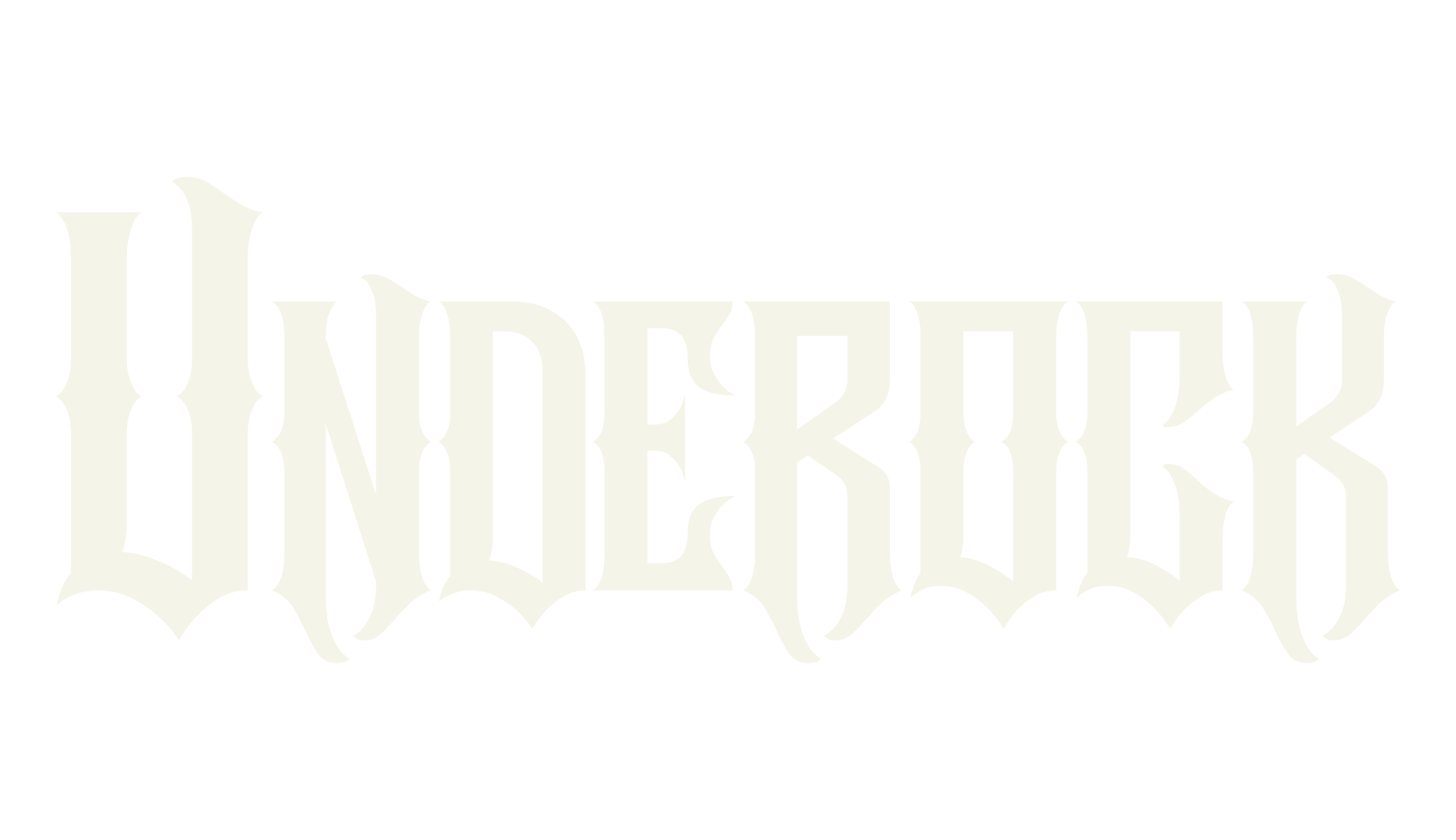 Underock, gothic font preview