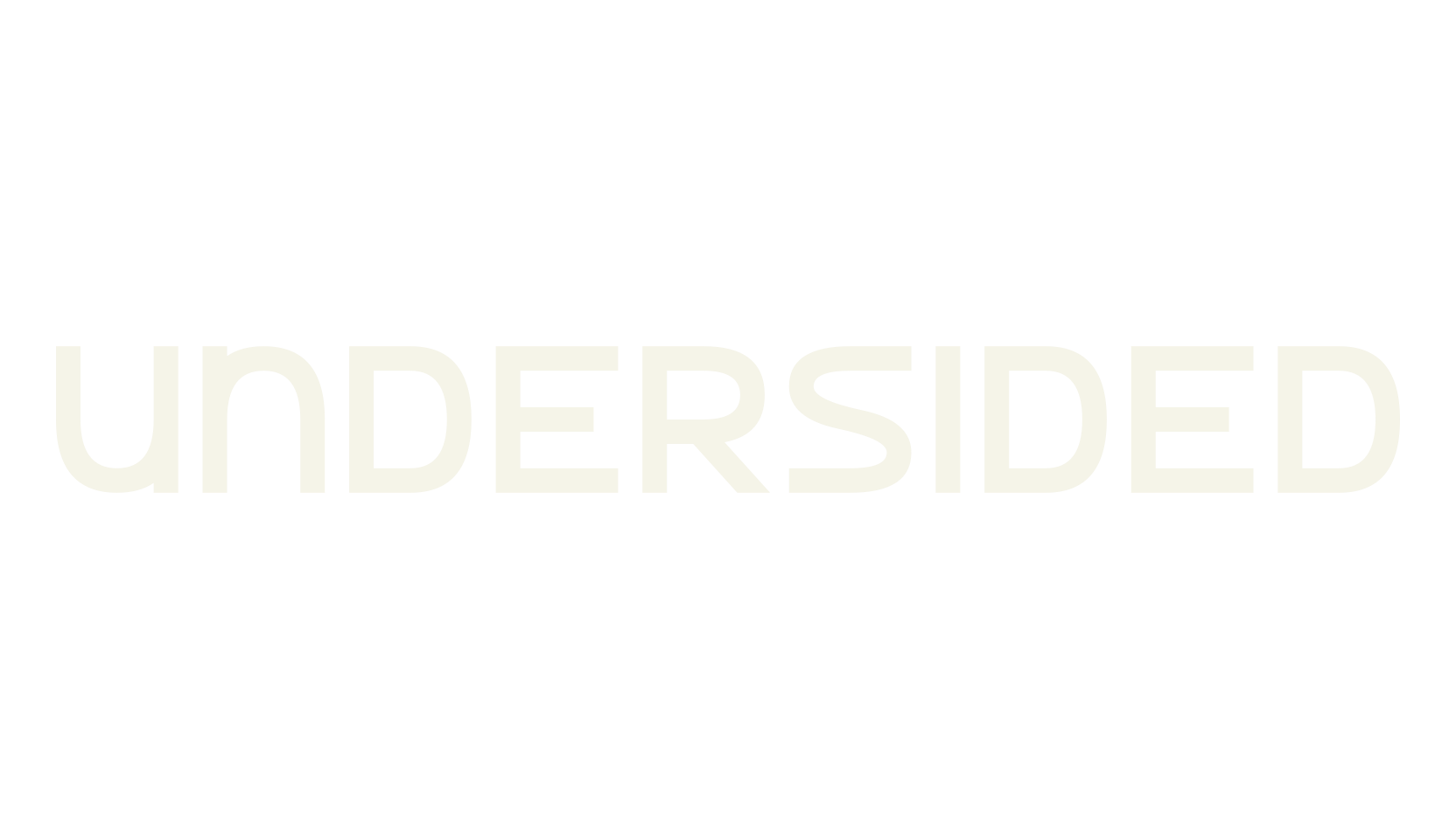 Undersided, display market font preview