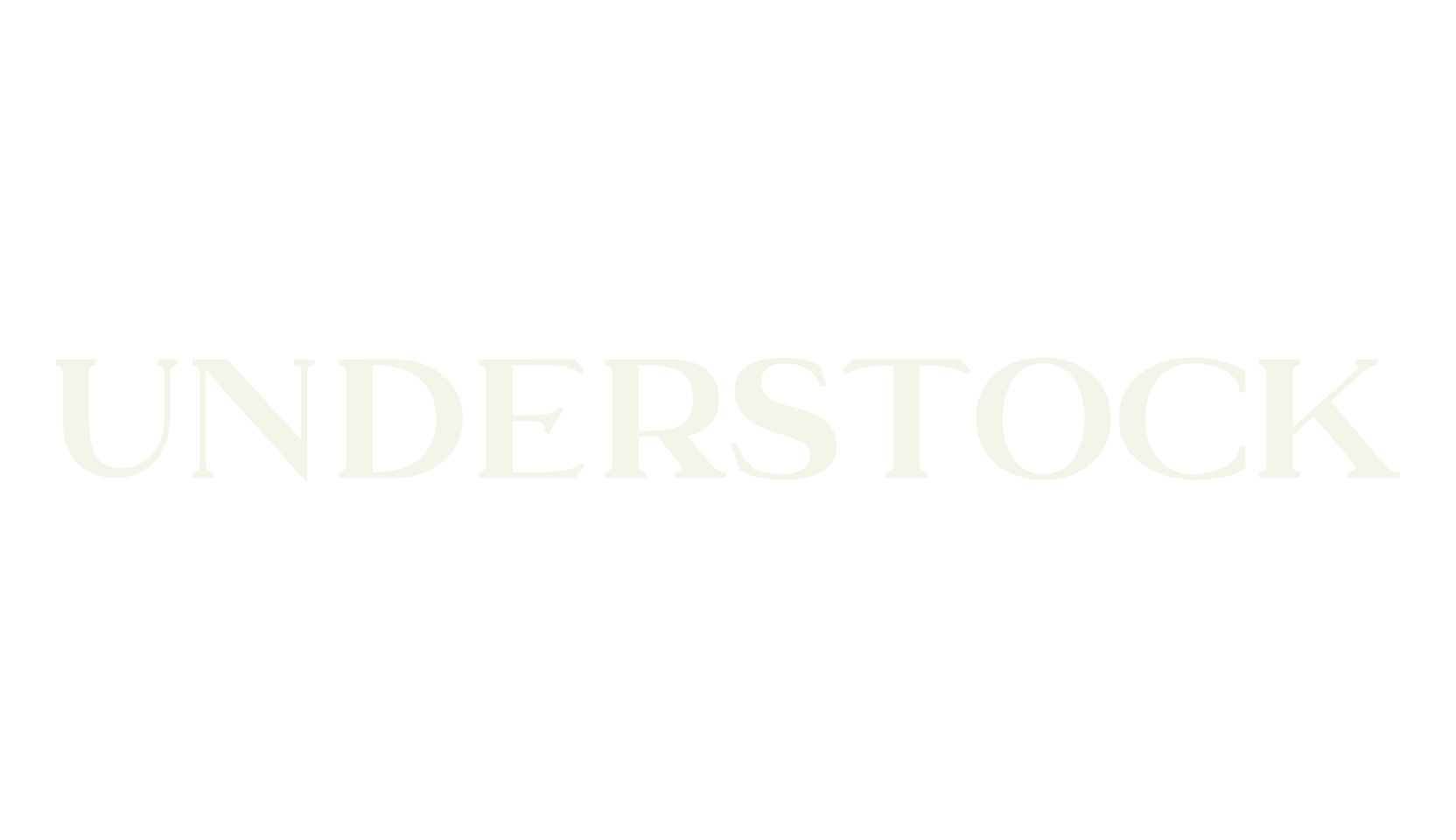Understock, vintage font preview