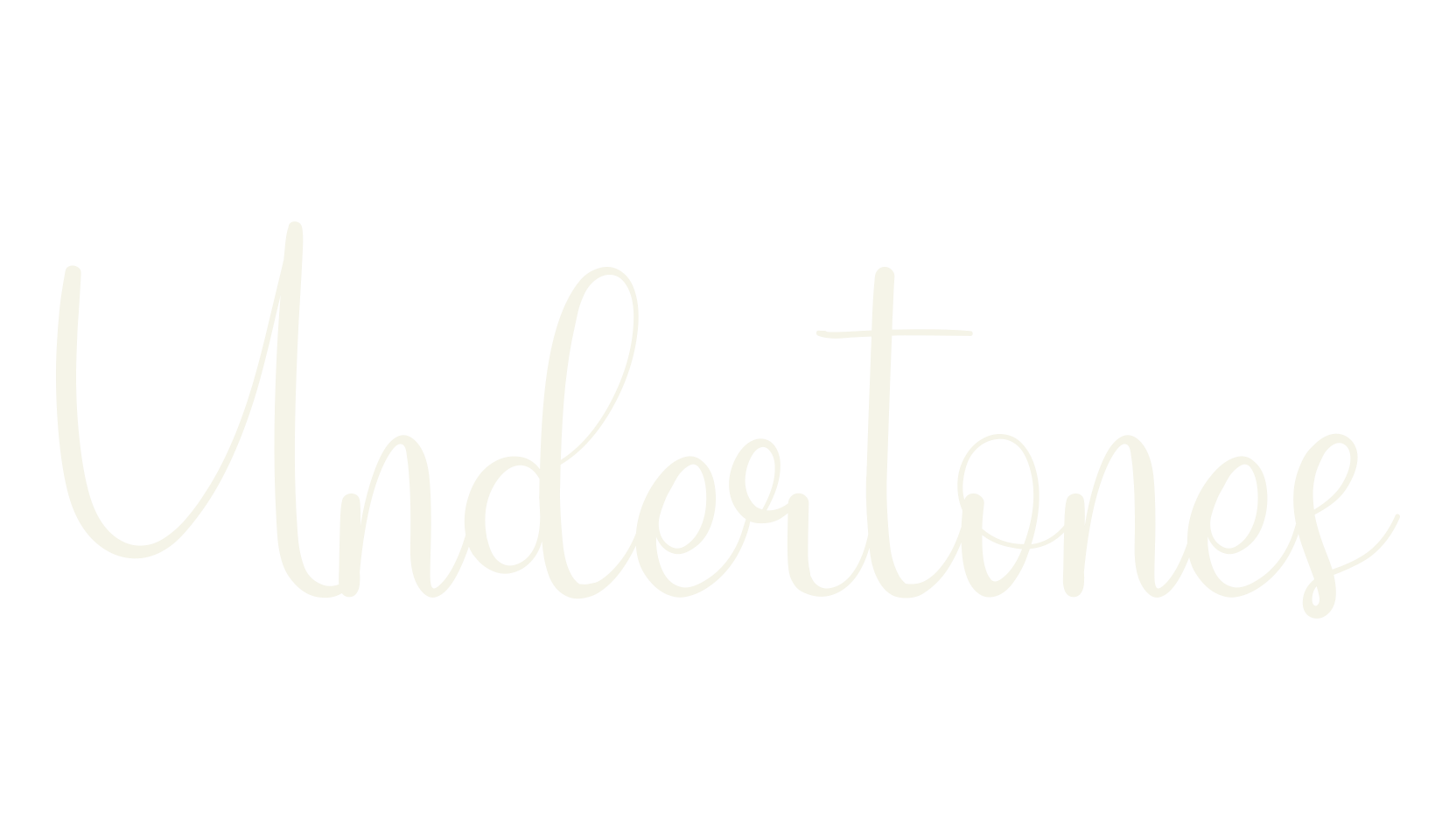 Undertones, calligraphy font preview
