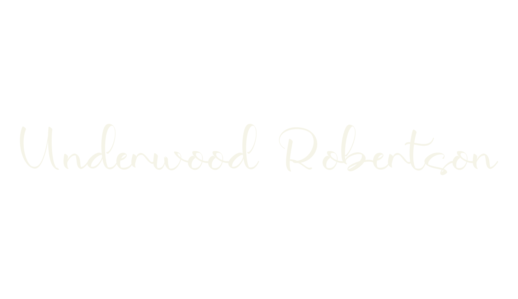 Underwood Robertson, calligraphy font preview