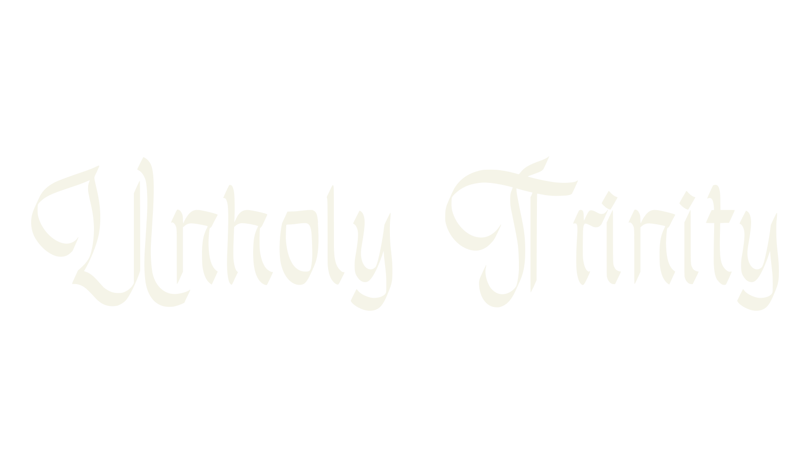 Unholy Trinity, gothic font preview