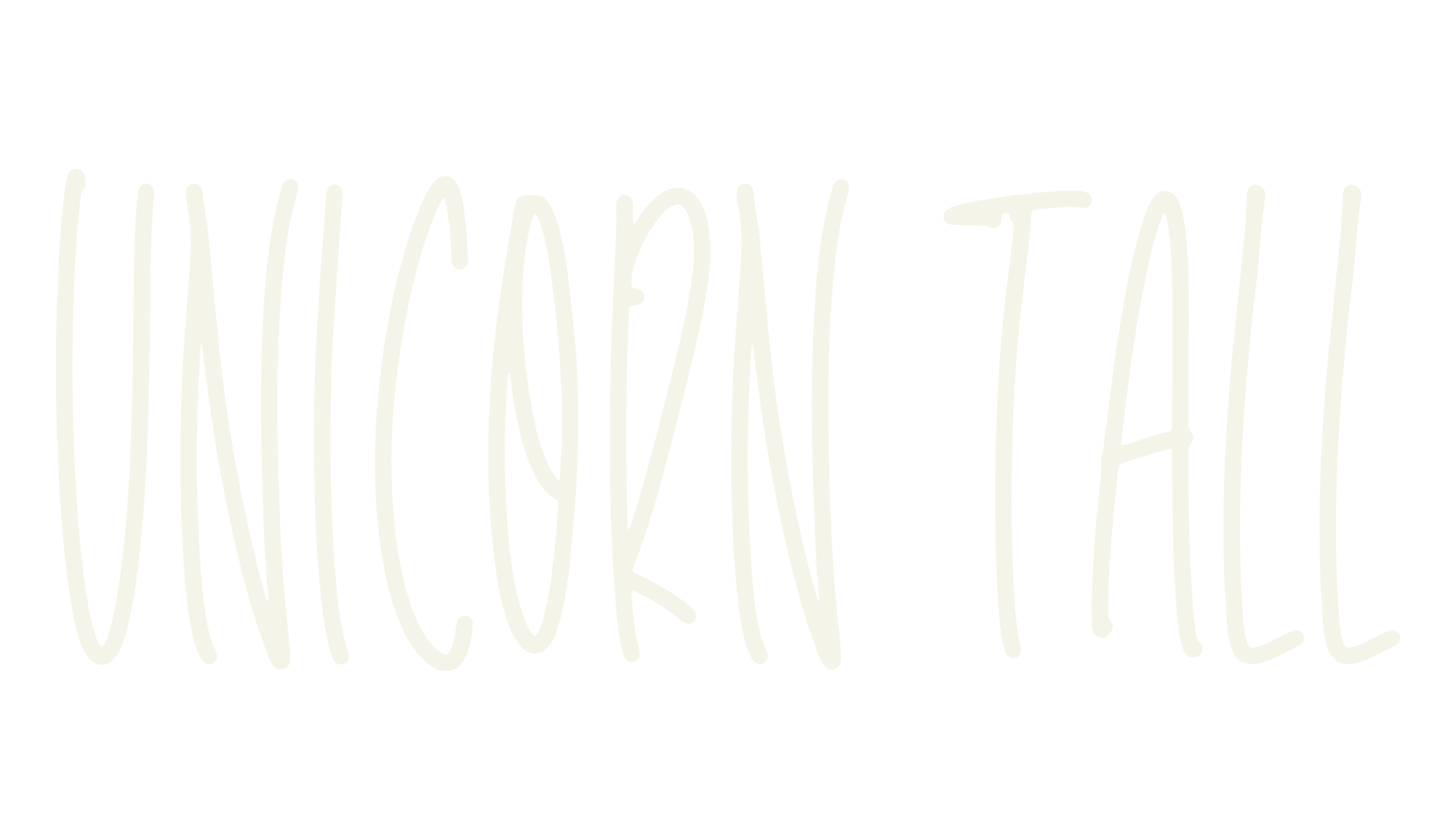 Unicorn Tall, tall font preview