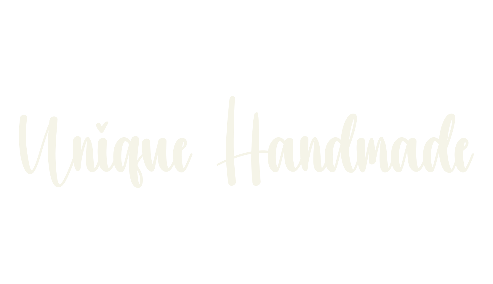 Unique Handmade, calligraphy font preview