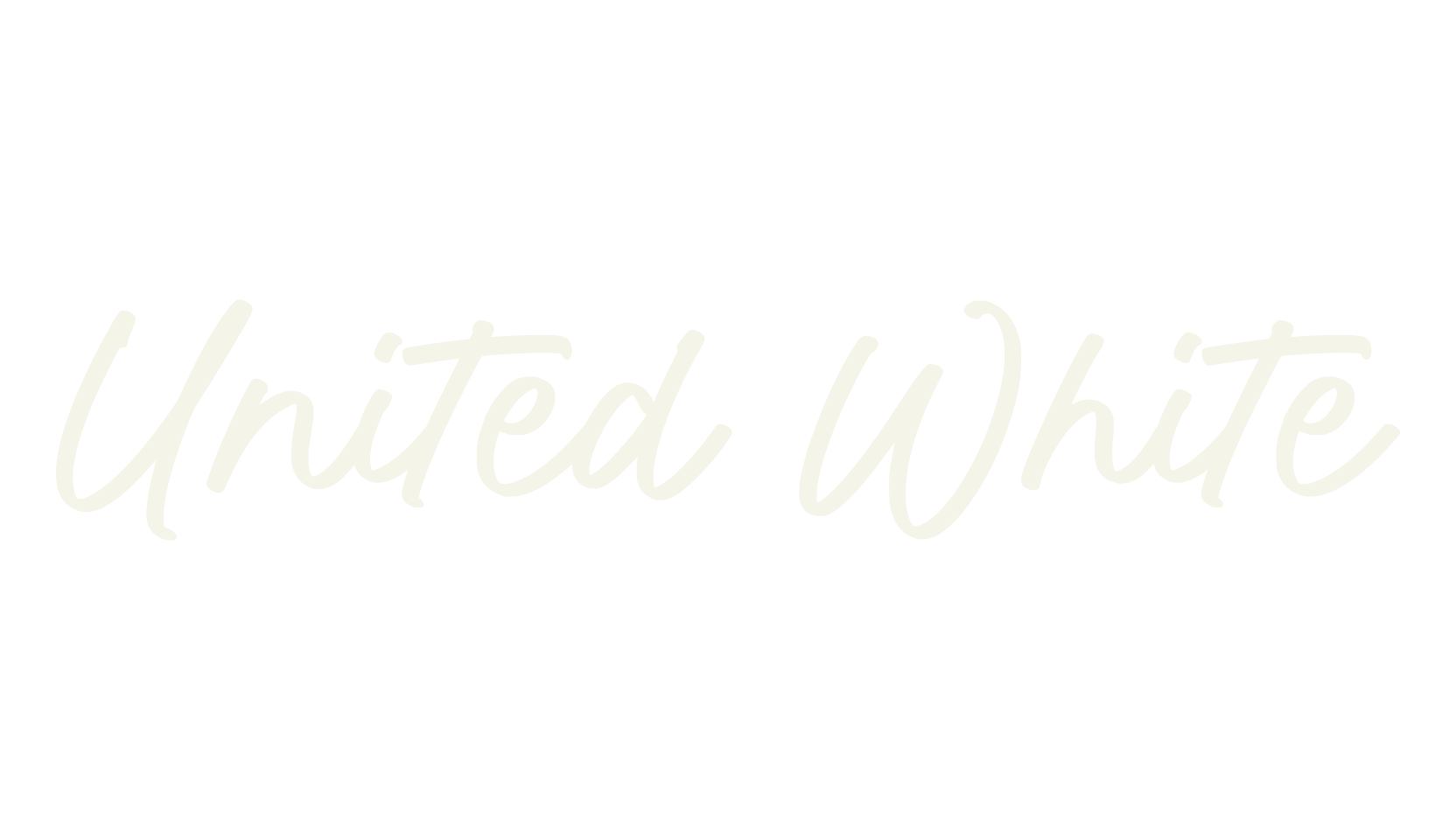 United White, fashion script font preview
