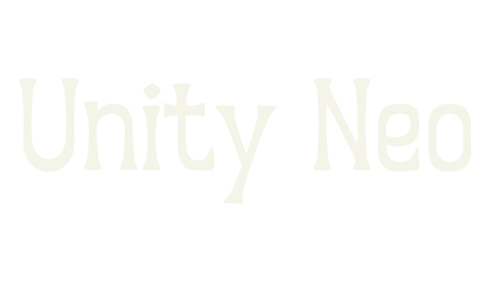 Unity Neo, old western font preview