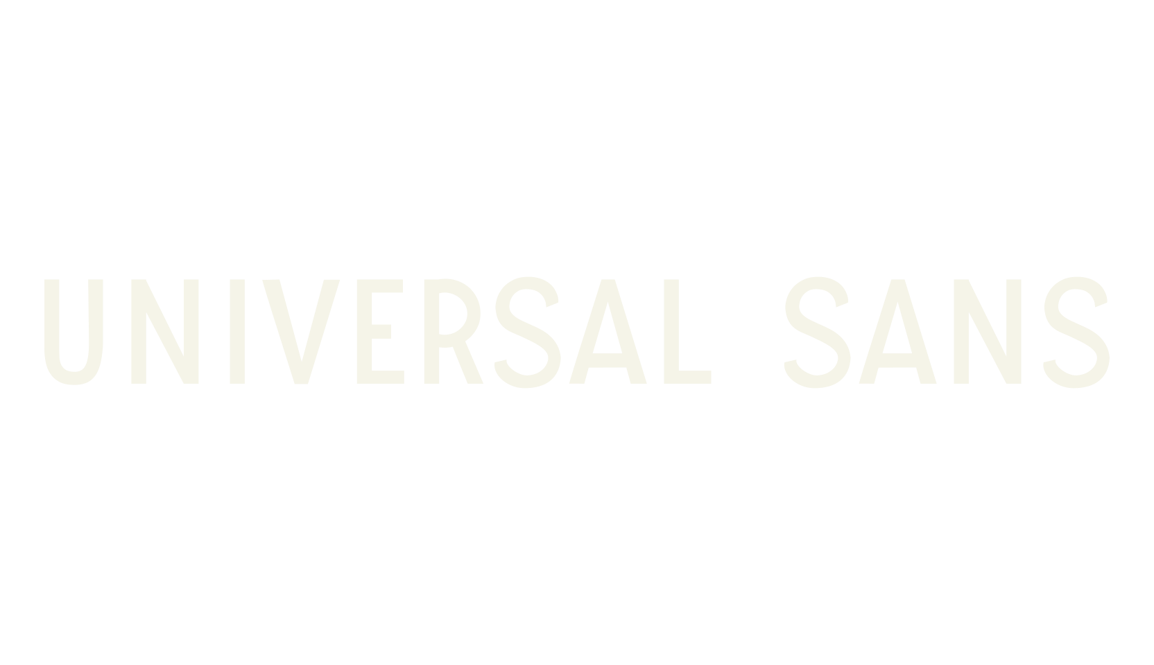 UNIVERSAL SANS, fashion script font preview