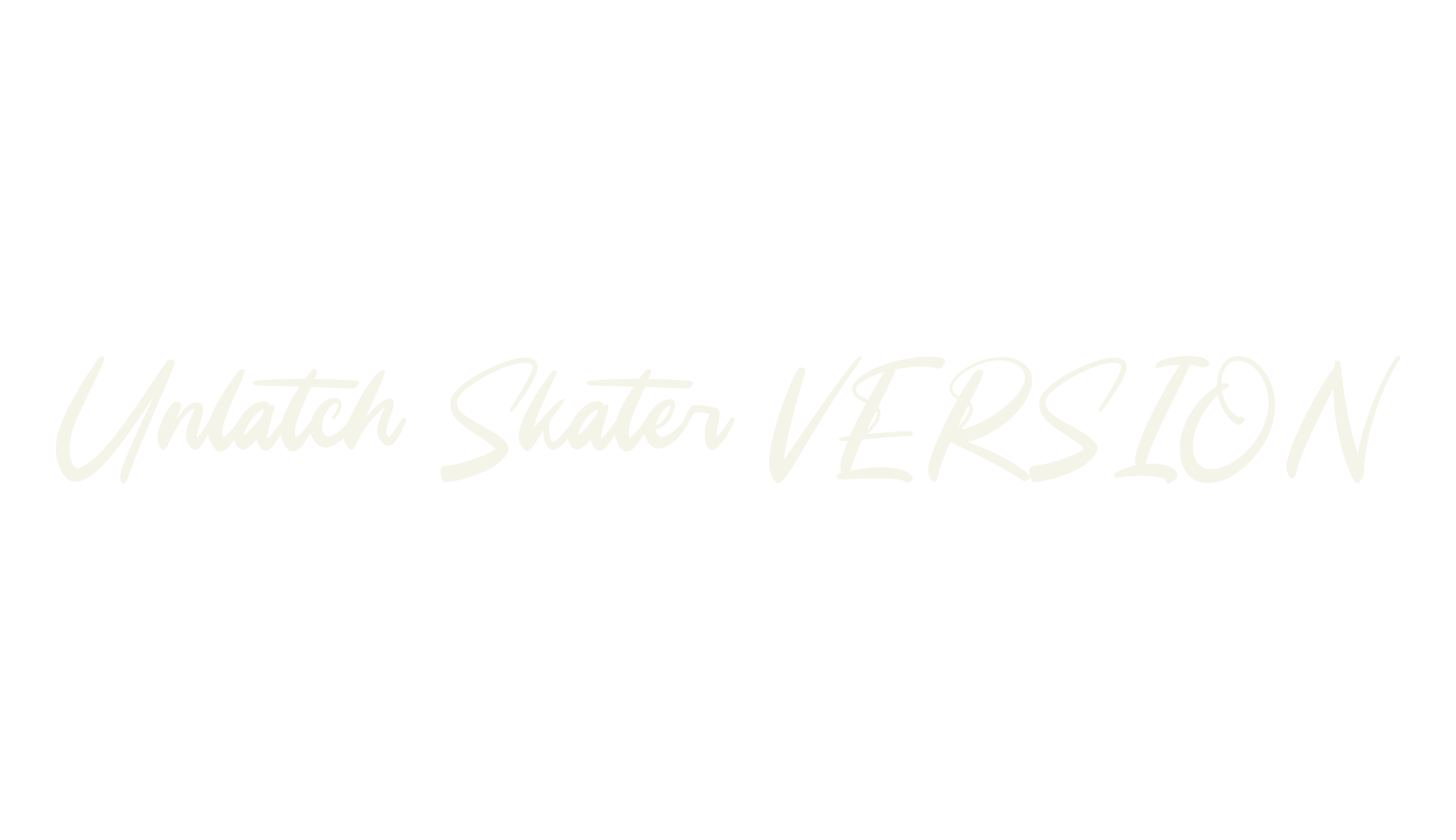 Unlatch Skater VERSION, script font preview