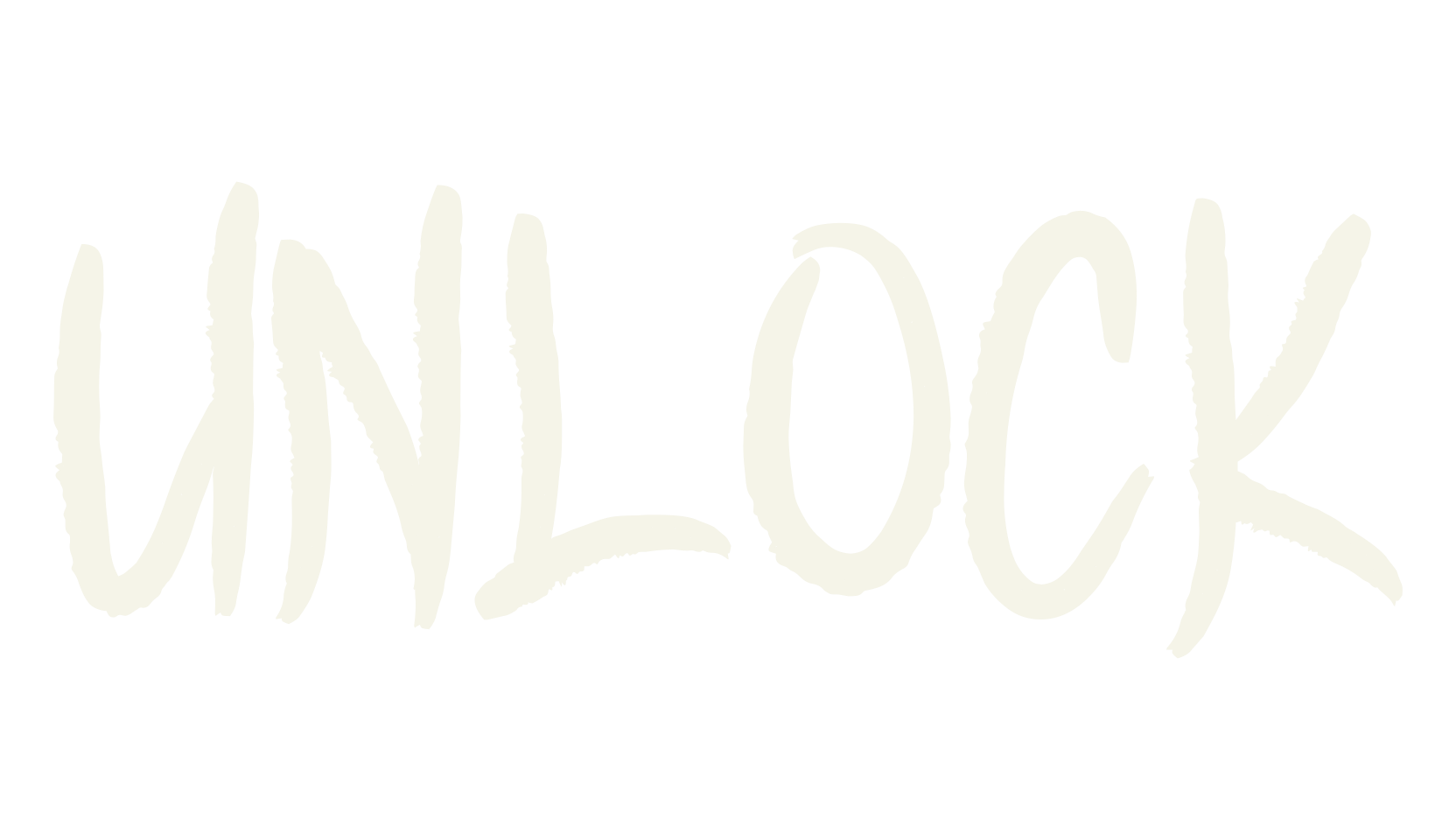 UNLOCK, blackletter font preview