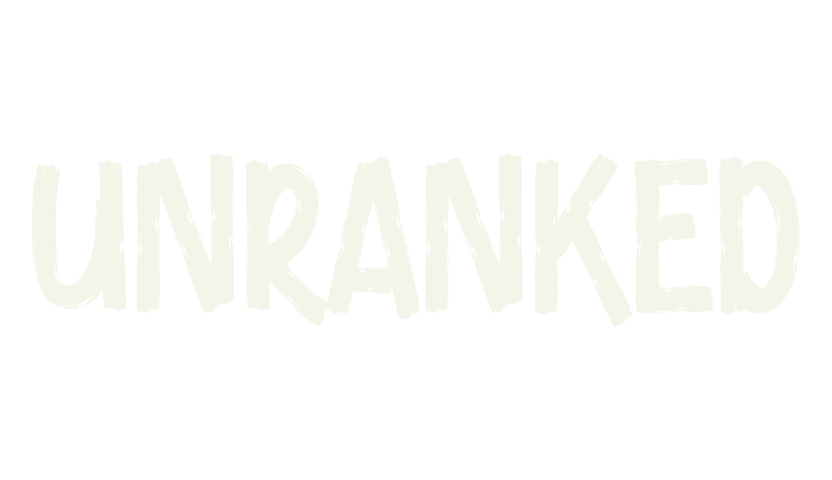 Unranked, hand drawn font preview