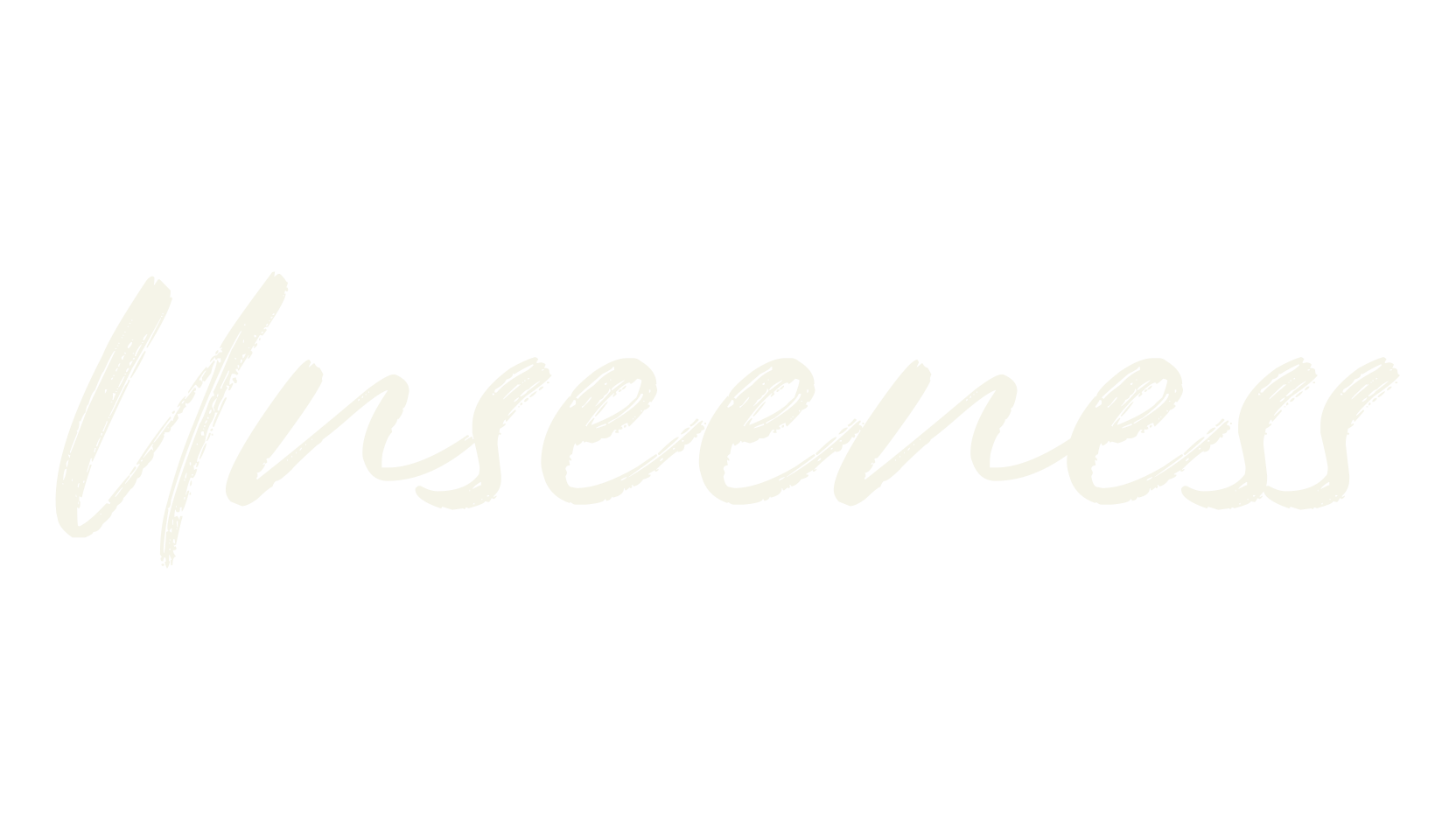 Unseeness, lettering font preview